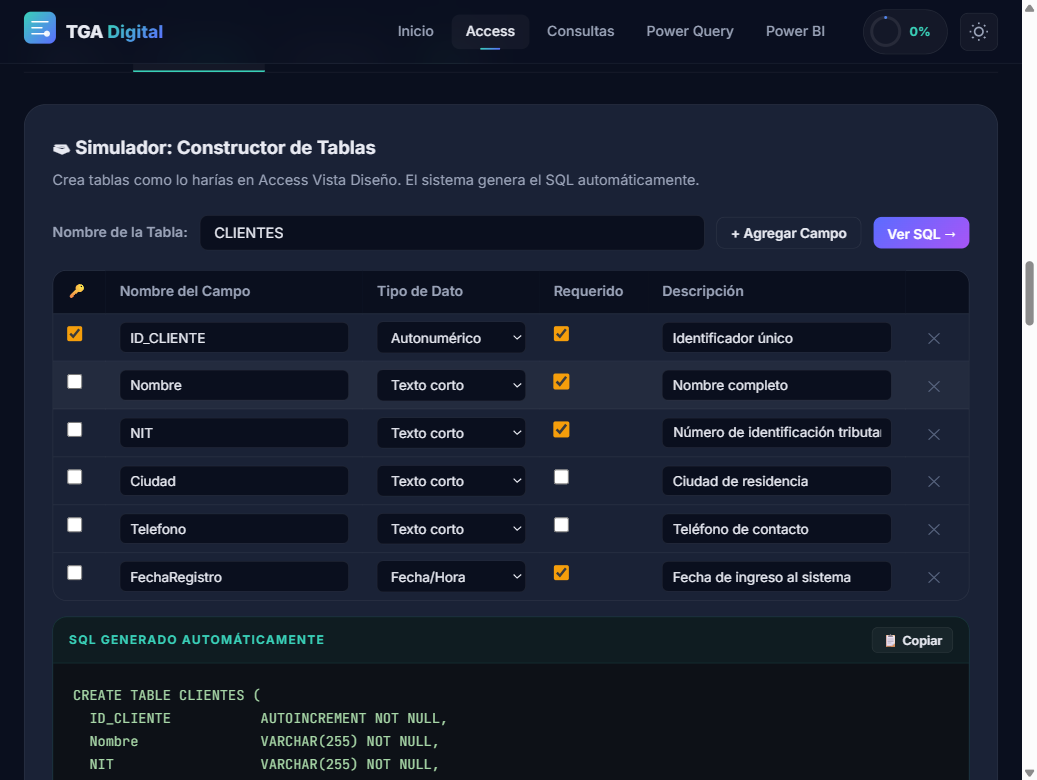 Vista Comparativa QBE vs SQL